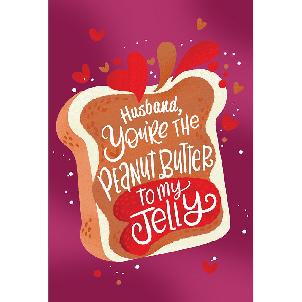 Peanut Butter & Jelly Valentine's Day Card Husband